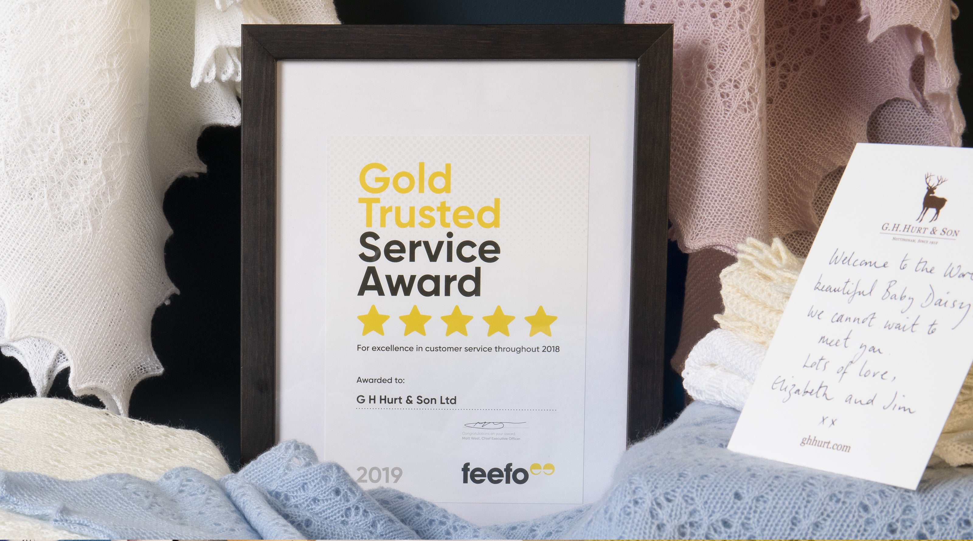 Feefo Gold Service Award