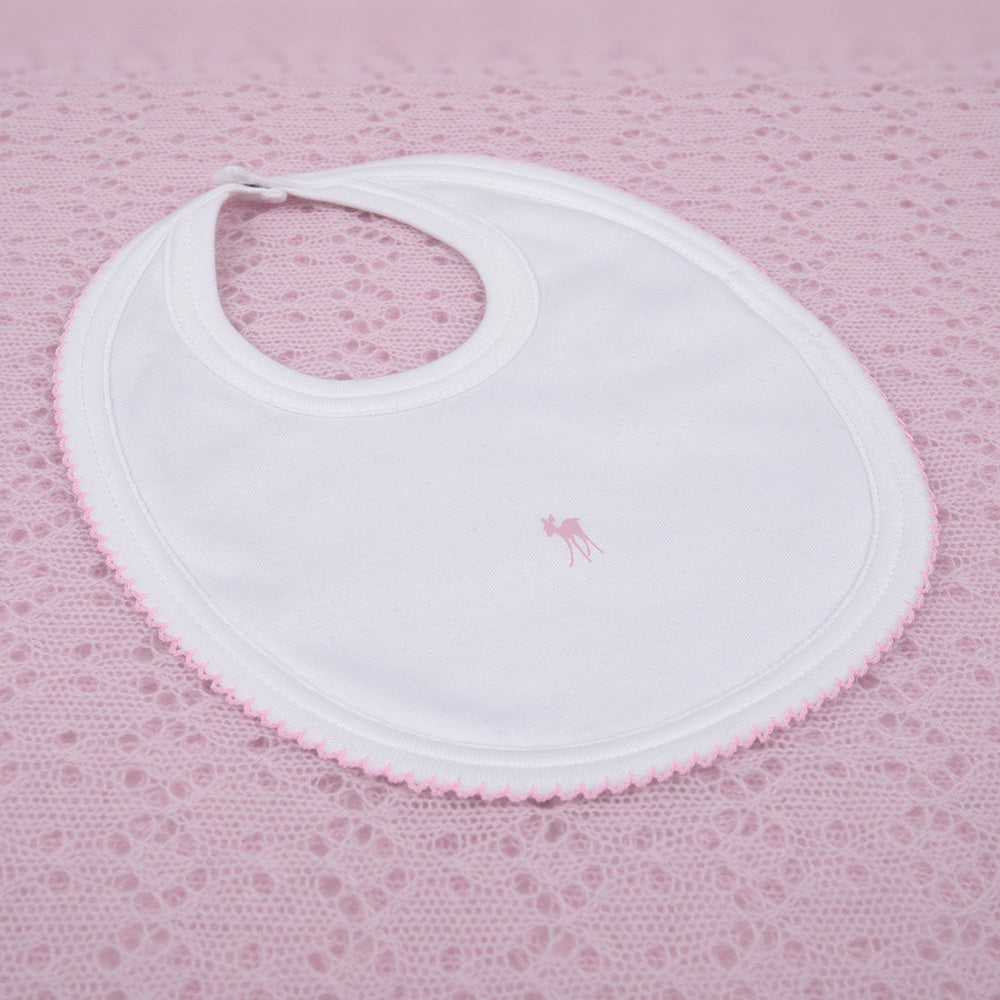 Baby Fawn Bib - Pink