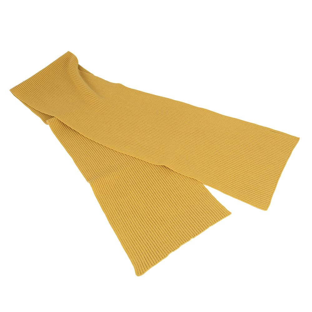 Lambswool Ribbed Scarf - Brass