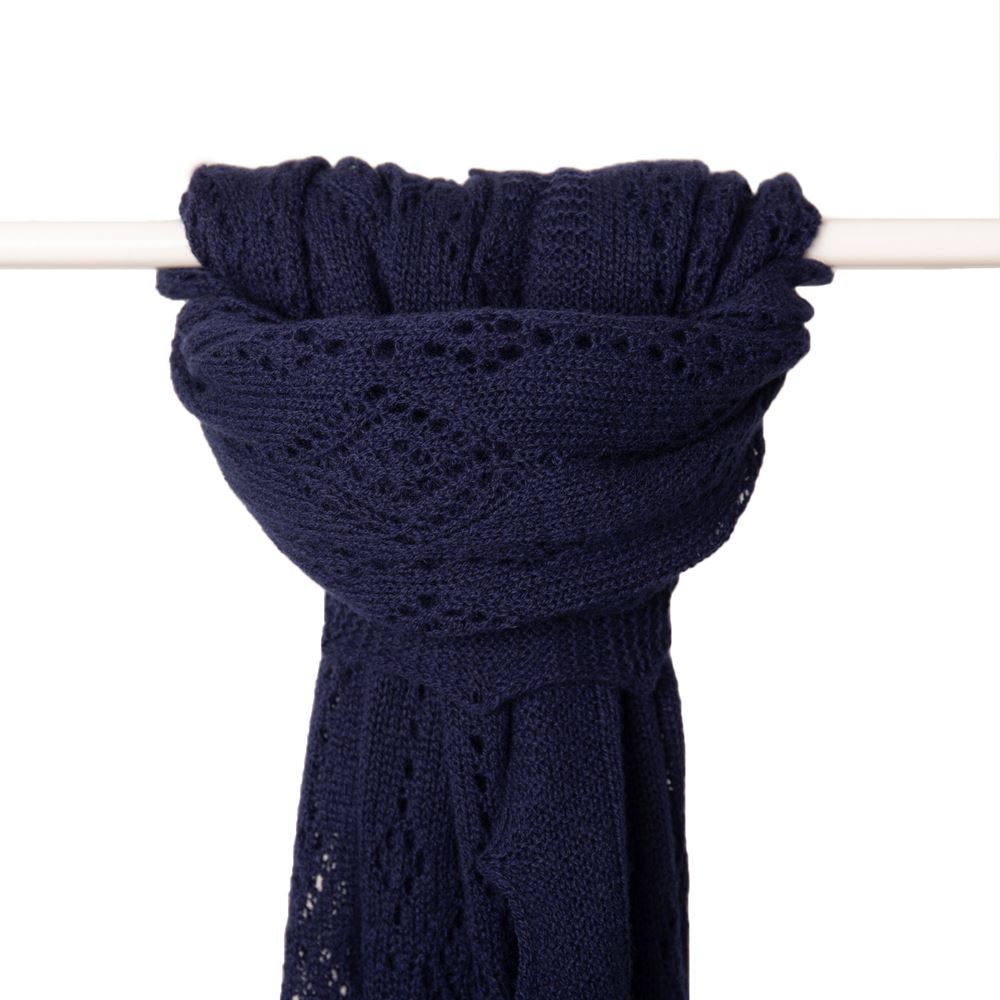 Jewel Cashmere Scarf - Navy