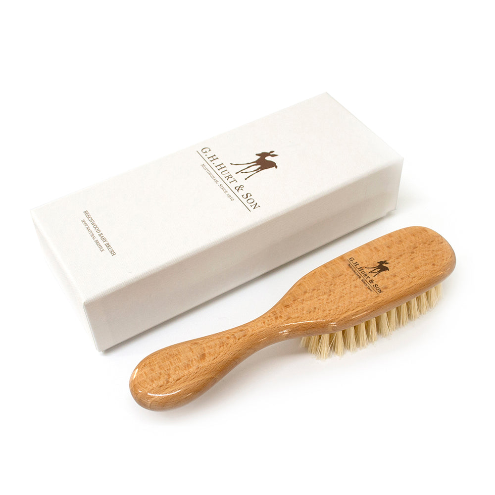 G.H.Hurt & Son Luxury Baby Hairbrush in a Gift Box