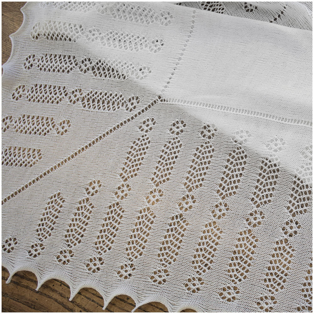 Nottingham Lace Knitted Baby Shawl