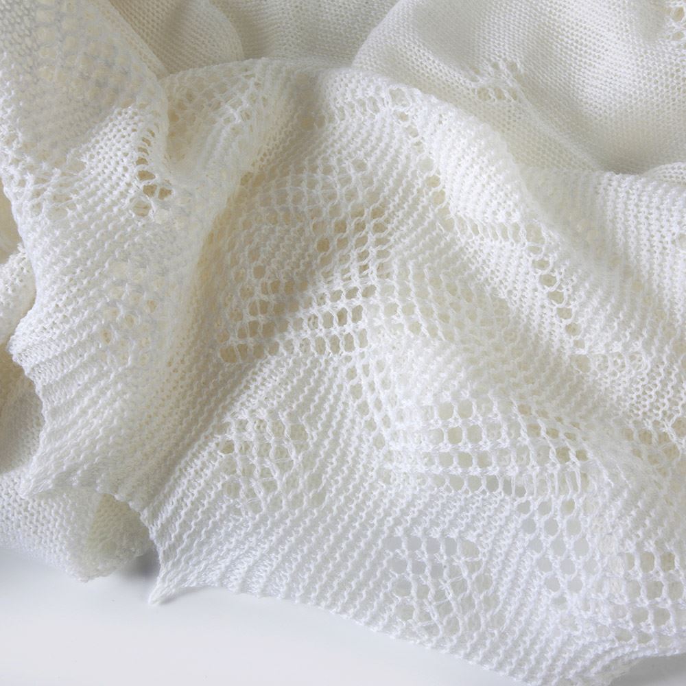 Christening Shawl in Super-fine Merino Wool by G.H.Hurt & Son